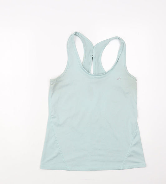 F&F Womens Blue Polyester Pullover Tank Size 14 Scoop Neck Pullover