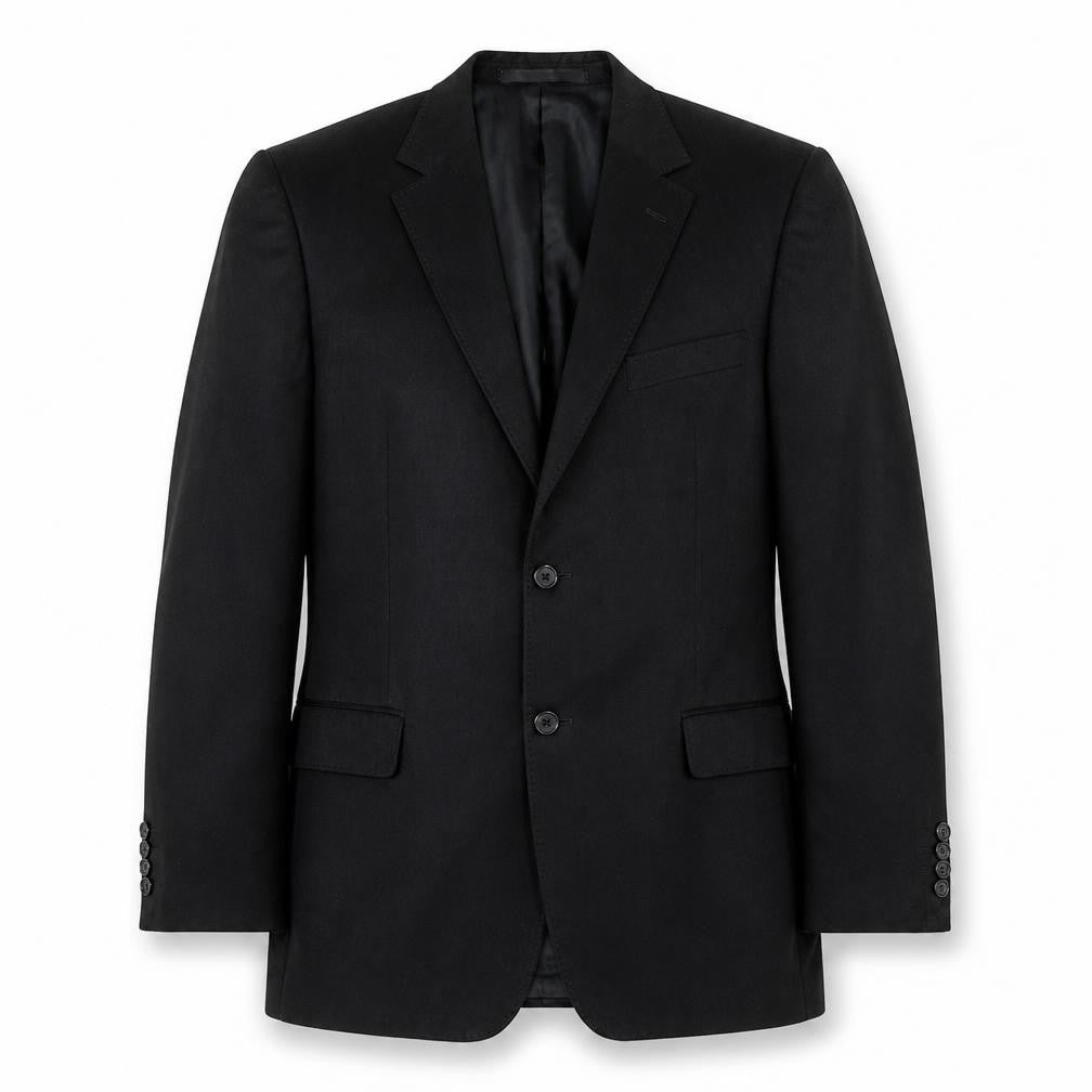Marks & Spencer Mens Black Polyester Jacket Suit Size 40