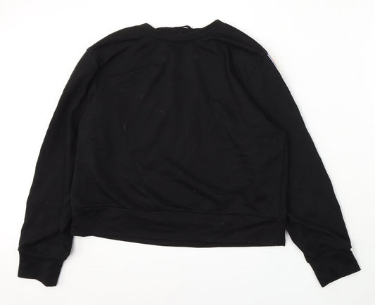 SheIn Womens Black Polyester Pullover Sweatshirt Size XL