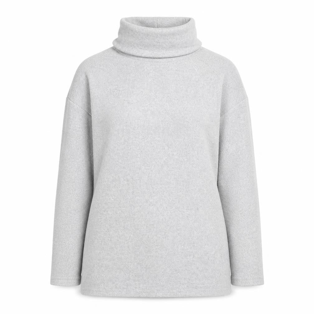 New Look Womens Grey Roll Neck Polyester Pullover Jumper Size S