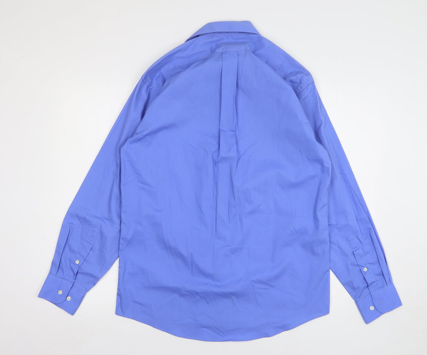 Alexander Julian Mens Blue Cotton Button-Up Size 14 Collared