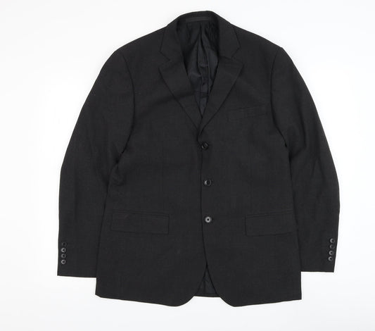 Marks and Spencer Mens Grey Polyester Jacket Suit Jacket Size 38