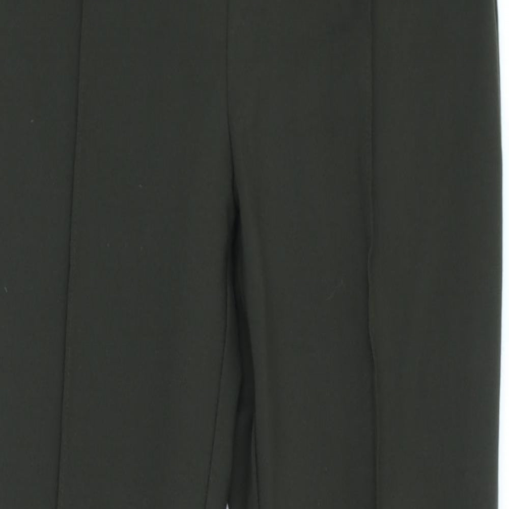 H&M Womens Green Viscose Trousers Size S L26 in Regular