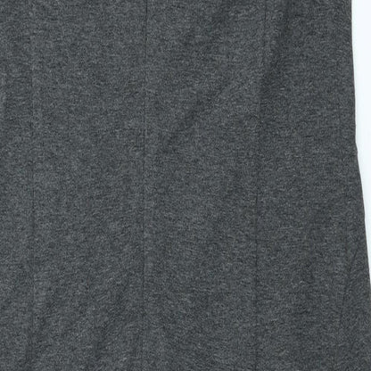 Next Womens Grey Polyester Sheath Size 12 Scoop Neck