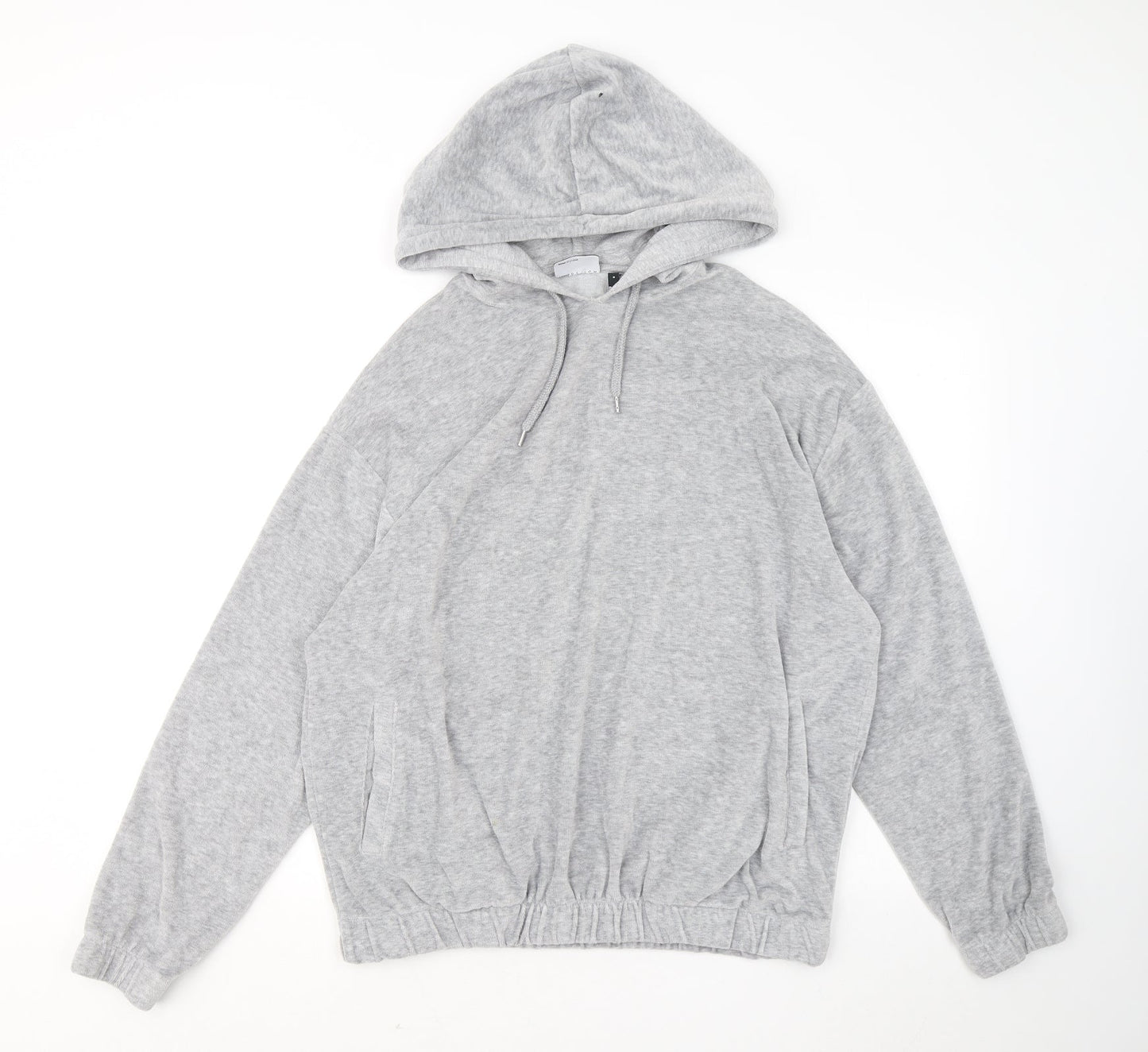 ASOS Womens Grey Polyester Pullover Hoodie Size S