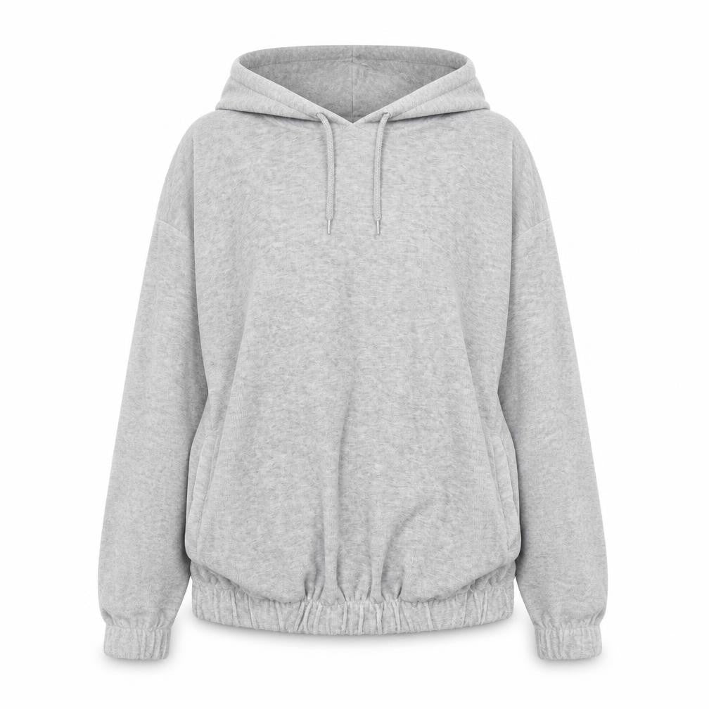 ASOS Womens Grey Polyester Pullover Hoodie Size S