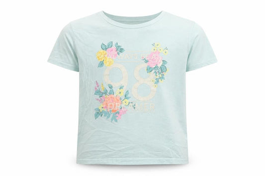 H&M Boys Blue Cotton Basic T-Shirt Size 10-11 Years Round Neck - Always Be A Dreamer 98