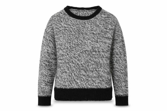 Internacionale Womens Grey Round Neck Acrylic Pullover Jumper Size 14