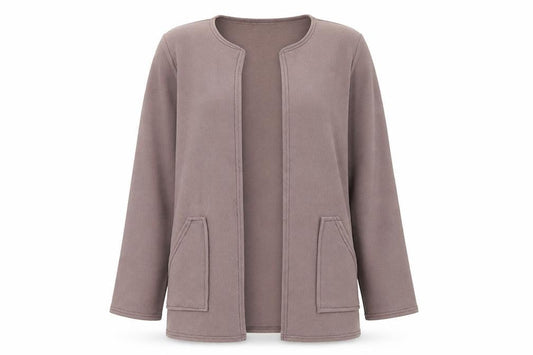 Boohoo Womens Brown Round Neck Polyester Cardigan Jumper Size M - M/L