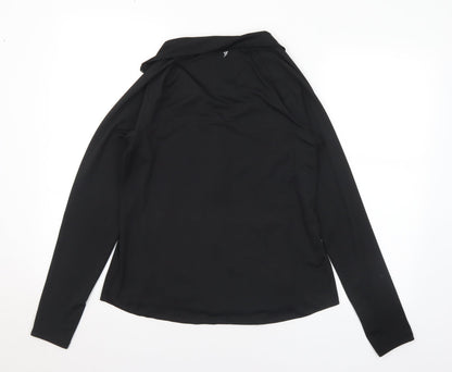 WorkOut Womens Black Jacket Size 12 Zip - 12-14