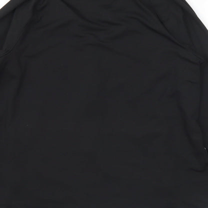 WorkOut Womens Black Jacket Size 12 Zip - 12-14