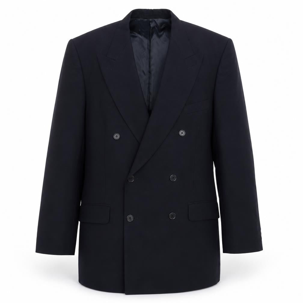 Marks & Spencer Mens Blue Wool Jacket Suit Jacket Size 42