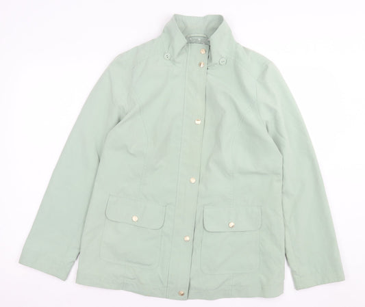 Classic Womens Green Jacket Size 12 Zip
