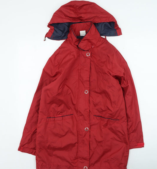 Preworn Mens Red Rain Coat Blazer Size S
