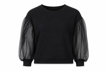 H&M Womens Black Cotton Pullover Sweatshirt Size S