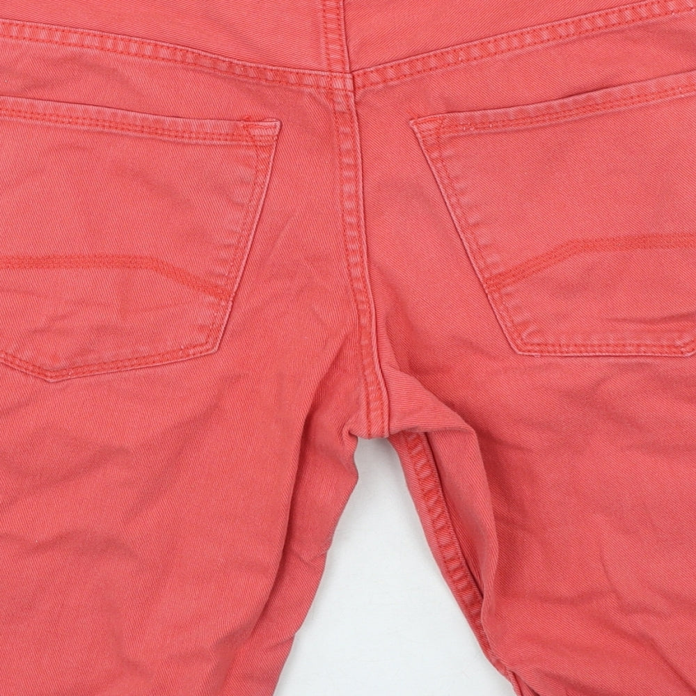 Preworn Womens Pink Cotton Boyfriend Shorts Size 30 in L10 in Regular
