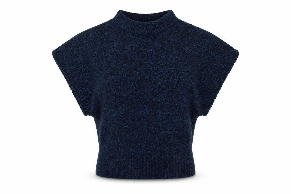 Primark Womens Blue High Neck Acrylic Pullover Jumper Size 14