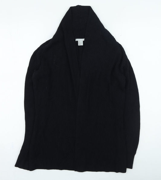 H&M Womens Black V-Neck Viscose Cardigan Jumper Size S