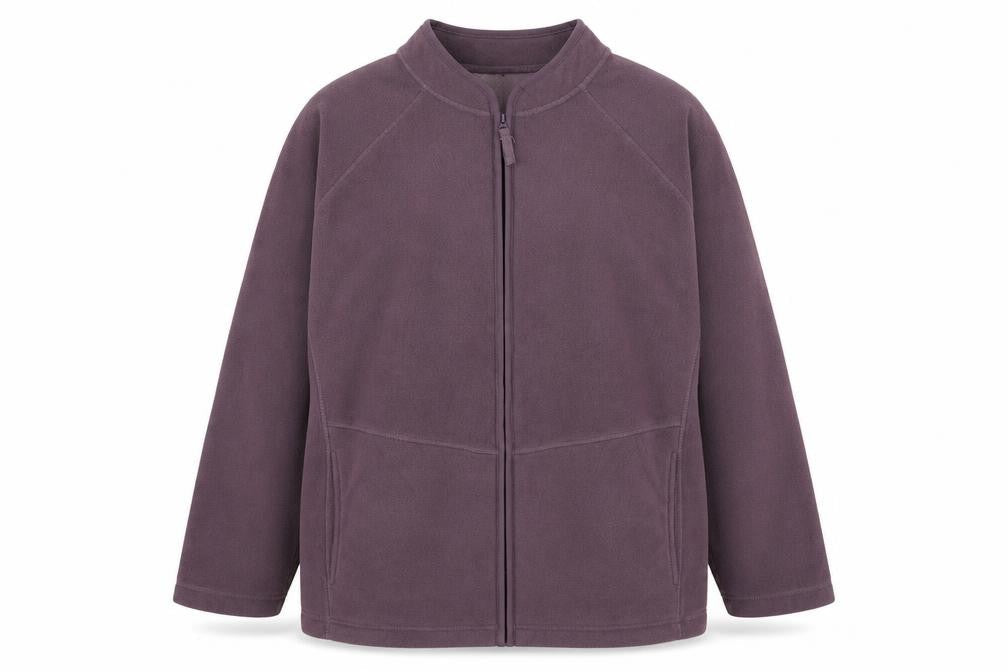 TU Womens Purple High Neck Polyester Full Zip Jumper Size S