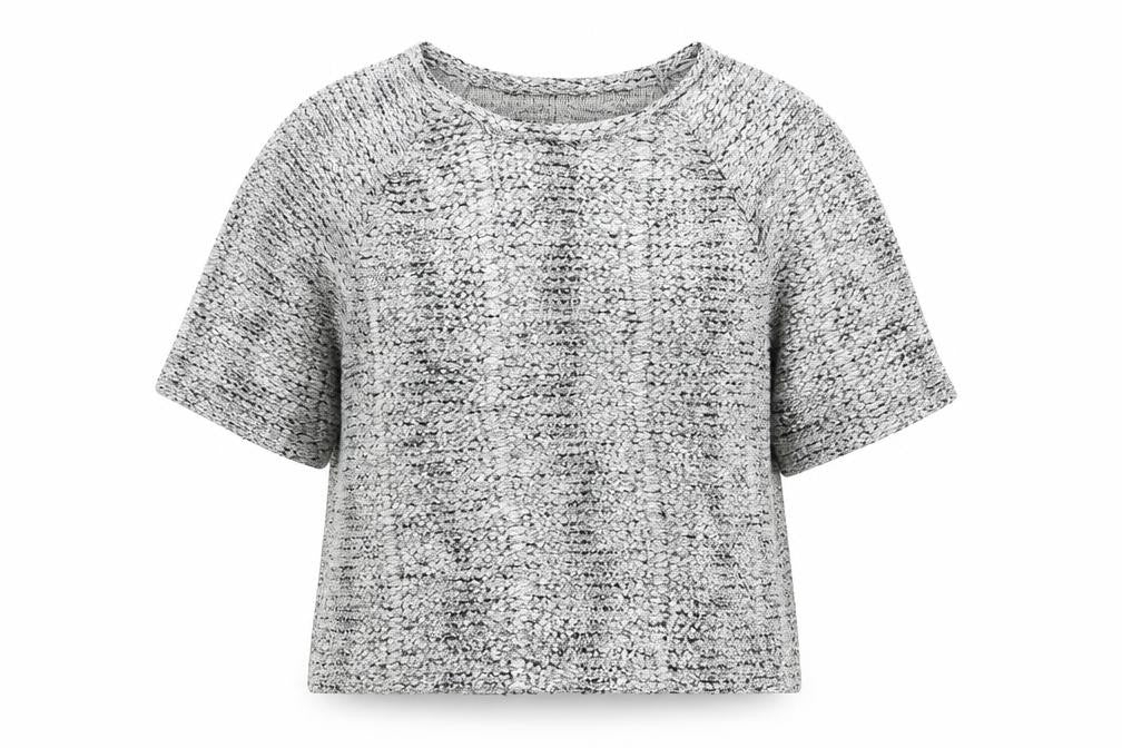 NEXT Womens Silver Round Neck Cotton Pullover Jumper Size 10