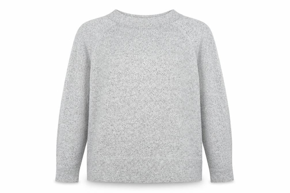 F&F Womens Grey Round Neck Viscose Pullover Jumper Size 12