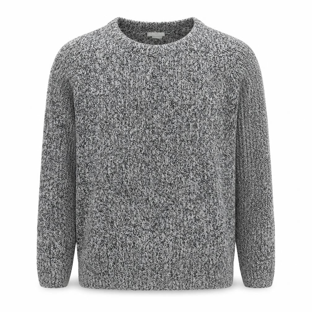 H&M Mens Grey Round Neck Acrylic Pullover Jumper Size L