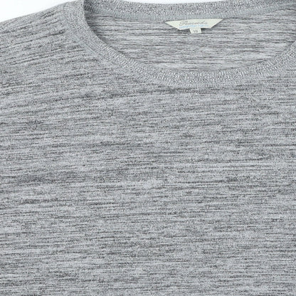 Peacocks Womens Grey Round Neck Polyester Pullover Jumper Size 18
