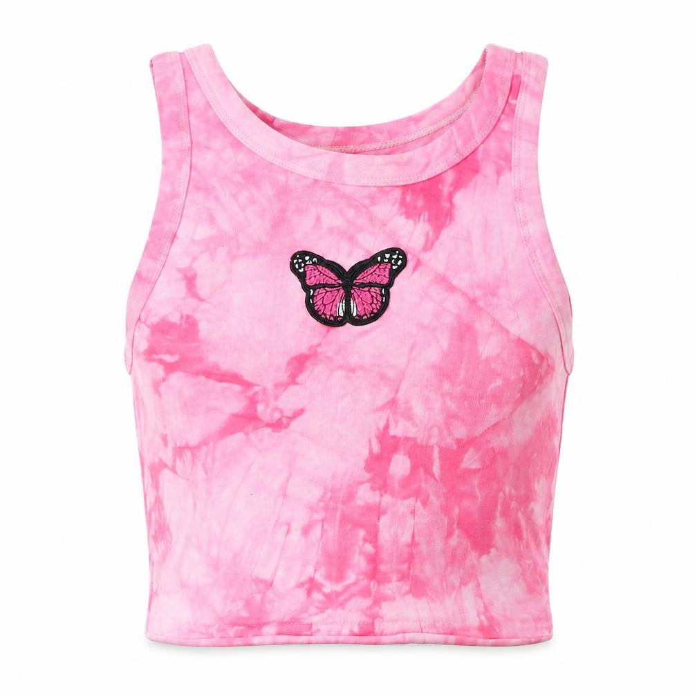 Preworn Womens Pink Polyester Basic Tank Size M Crew Neck
