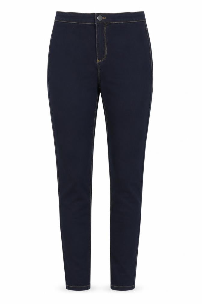 Denim & Co. Womens Black Cotton Skinny Jeans Size 12 L28 in Slim