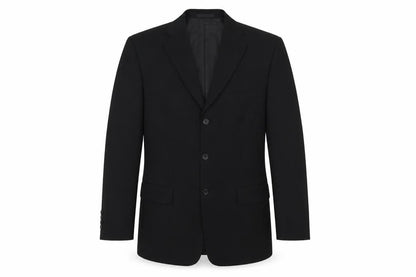 Greenwoods Mens Black Polyester Jacket Blazer Size 38