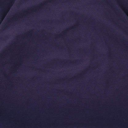 Indigo Womens Blue V-Neck Polyester Pullover Jumper Size 14