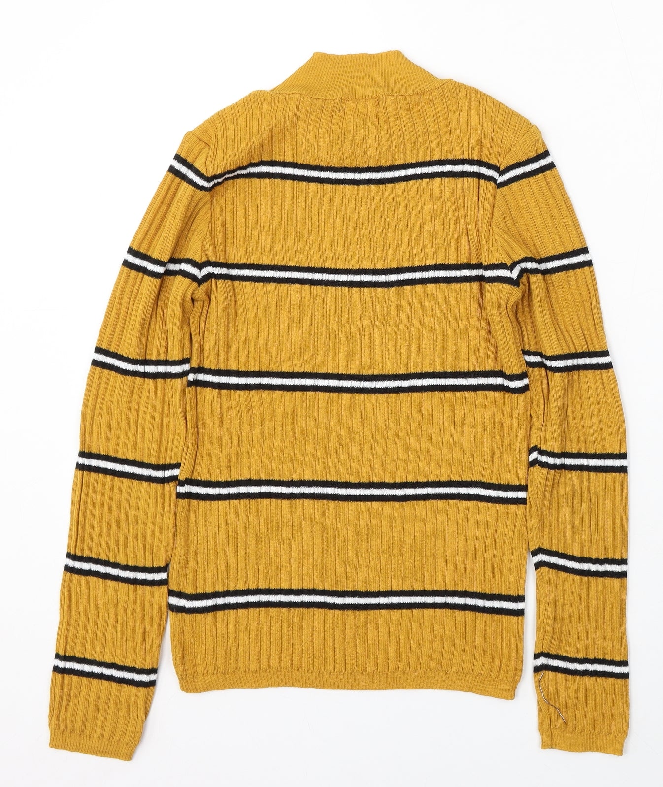 Primark Womens Multicoloured Round Neck Striped Polyester Pullover Jumper Size 12