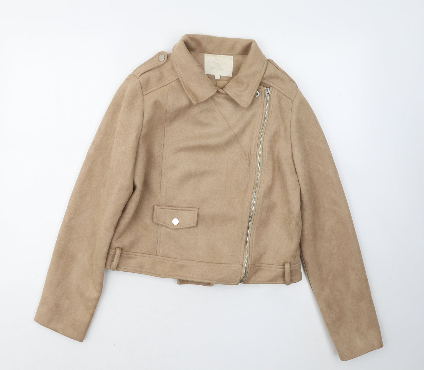 Vera & lucy Womens Brown Jacket Coat Size M