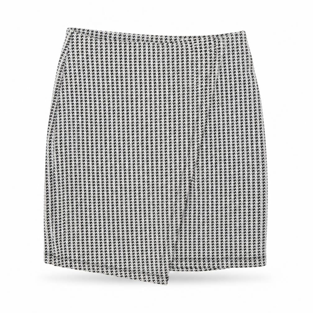 Miss Selfridge Womens White Geometric Polyester Mini Skirt Size 10