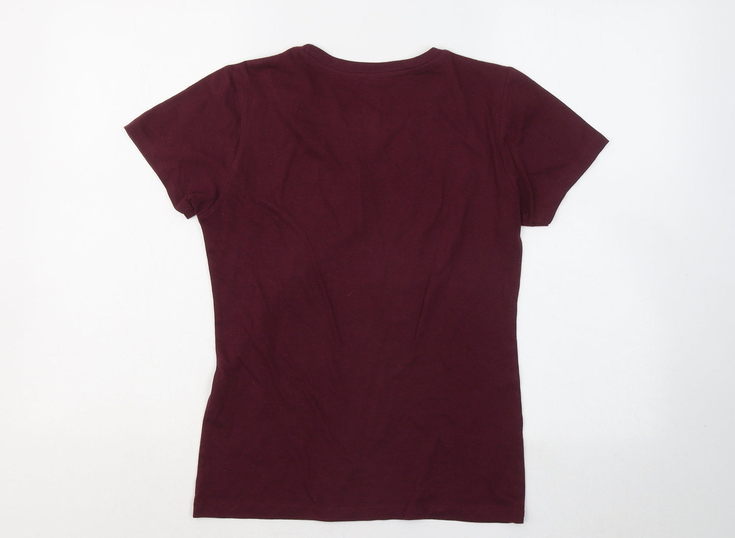 Sol's Womens Purple Cotton Basic T-Shirt Size S Round Neck - The one where I turn twenty one