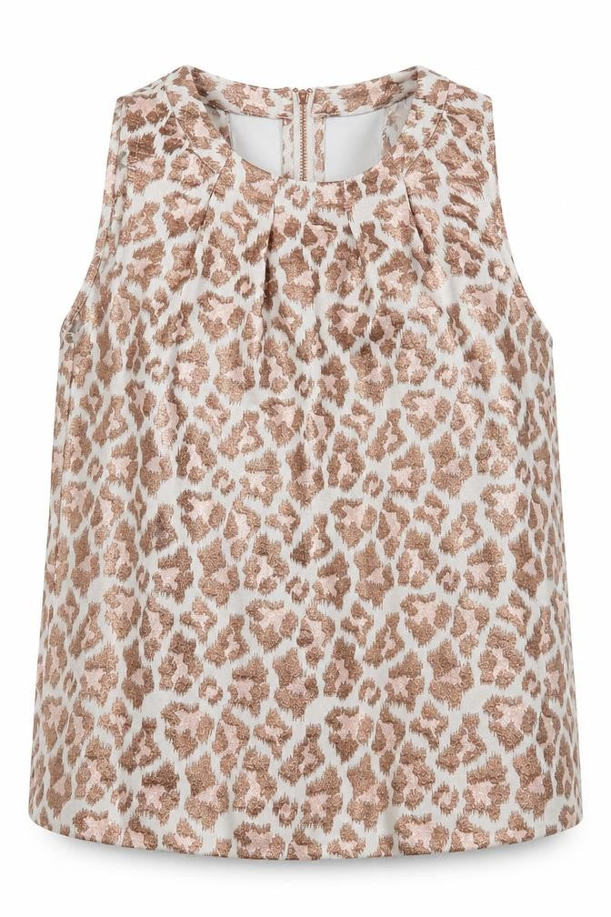 River Island Womens Multicoloured Animal Print Polyester Basic Tank Size 6 Scoop Neck