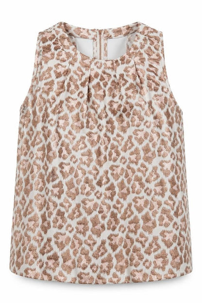 River Island Womens Multicoloured Animal Print Polyester Basic Tank Size 6 Scoop Neck