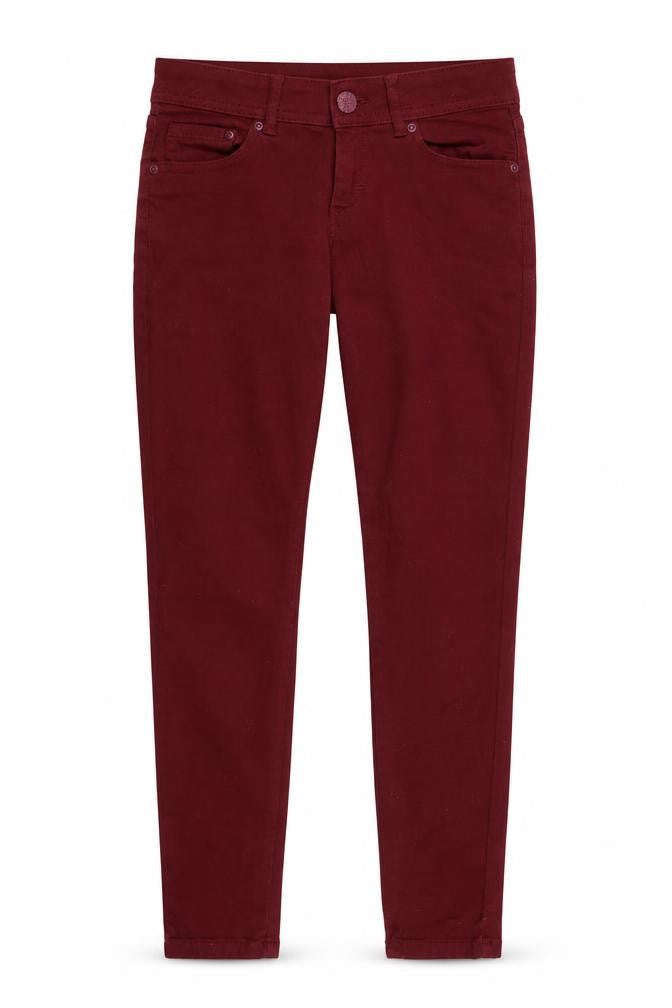 New Look Womens Red Cotton Skinny Jeans Size 8 L29 in Regular Zip