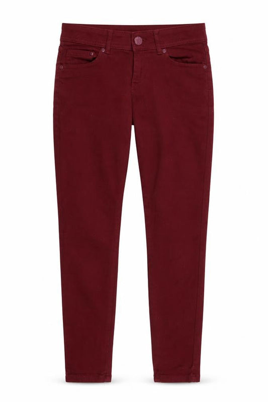 New Look Womens Red Cotton Skinny Jeans Size 8 L29 in Regular Zip