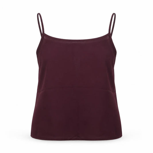 New Look Womens Purple Polyester Camisole Blouse Size 6 Boat Neck