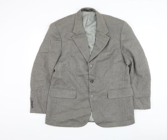 Biltmore Mens Grey Wool Jacket Suit Jacket Size 40