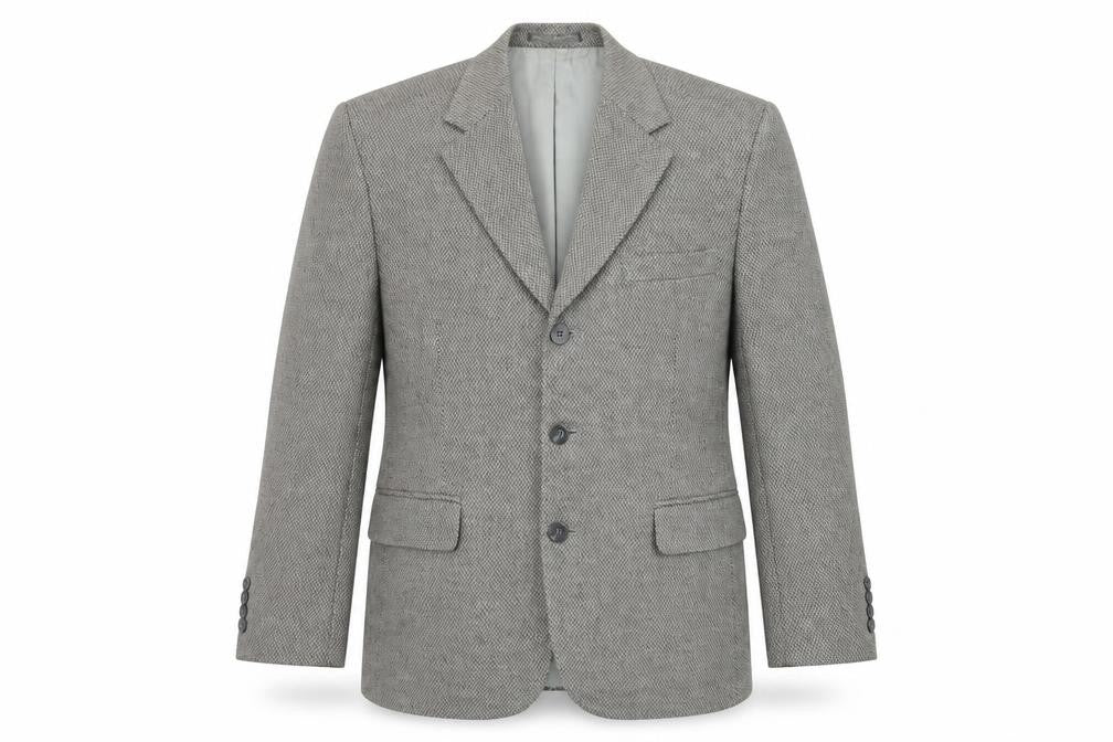 Biltmore Mens Grey Wool Jacket Suit Jacket Size 40