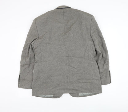 Biltmore Mens Grey Wool Jacket Suit Jacket Size 40
