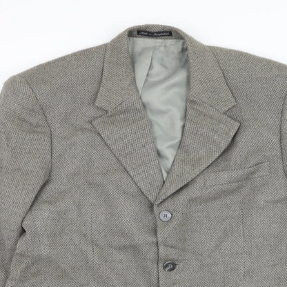 Biltmore Mens Grey Wool Jacket Suit Jacket Size 40