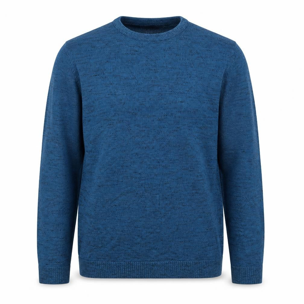 John Lewis Mens Blue Round Neck Polyester Pullover Jumper Size S
