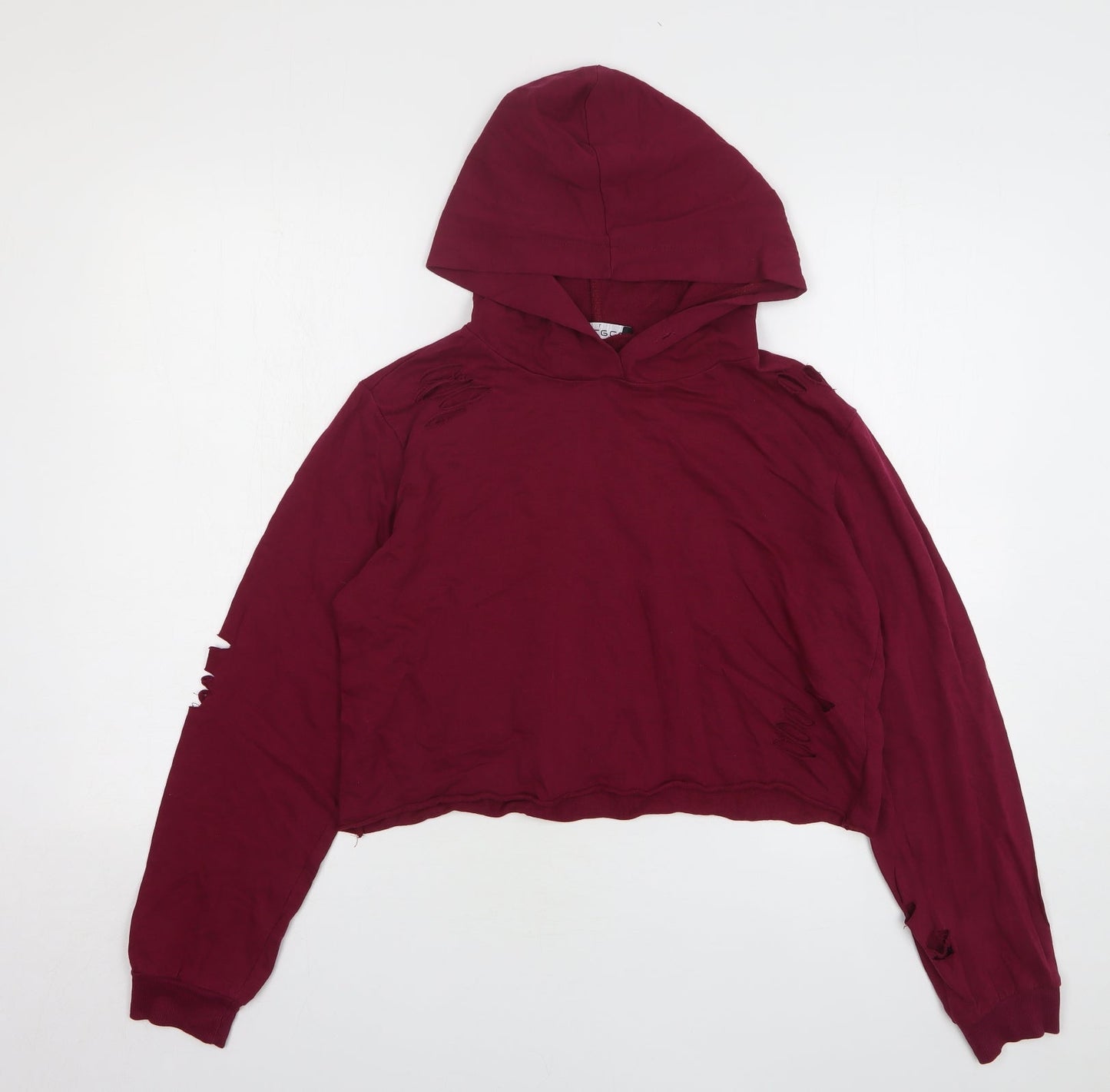 Select Womens Purple Cotton Pullover Hoodie Size L