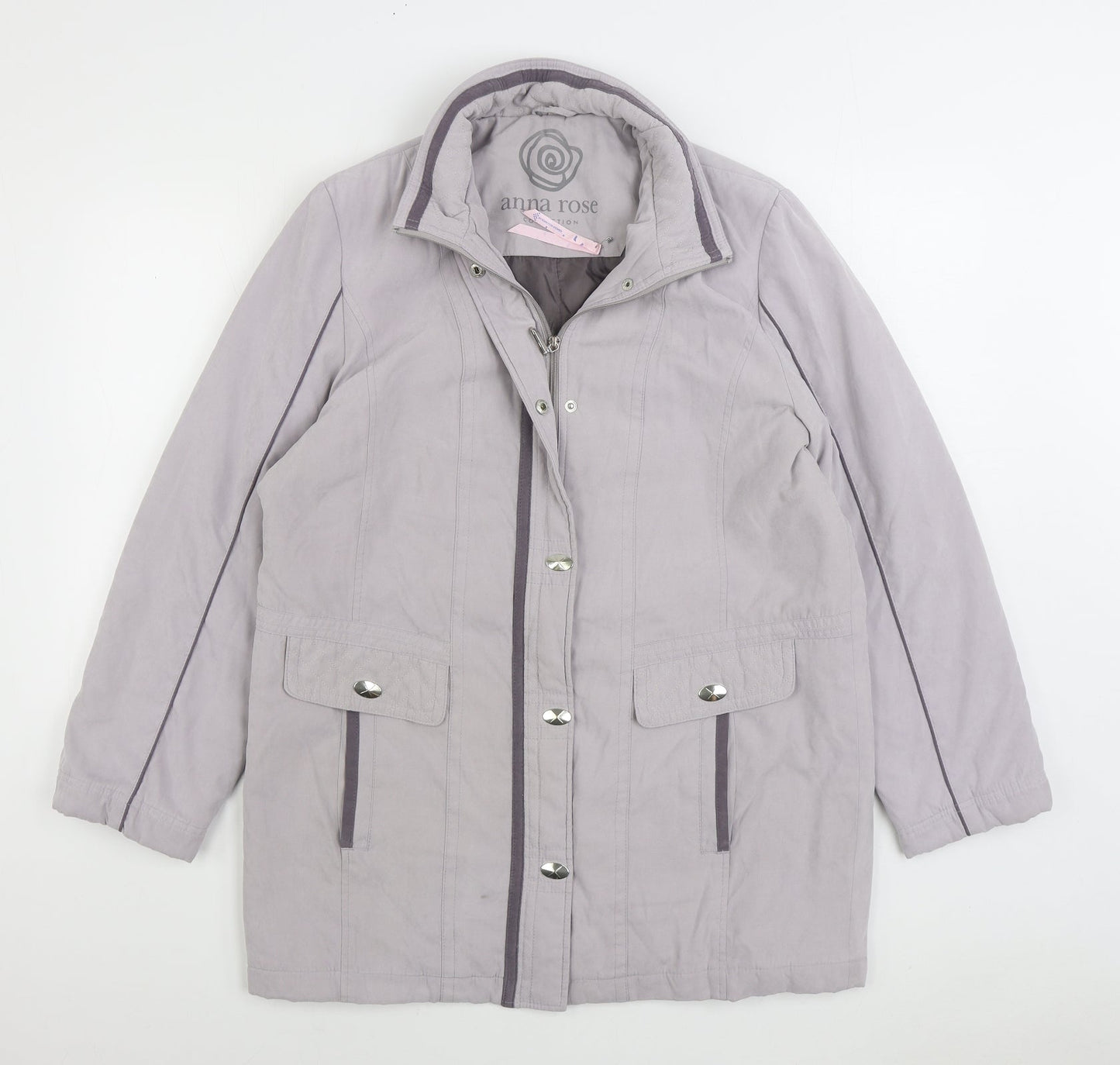 Anna rose Womens Grey Jacket Size M Zip