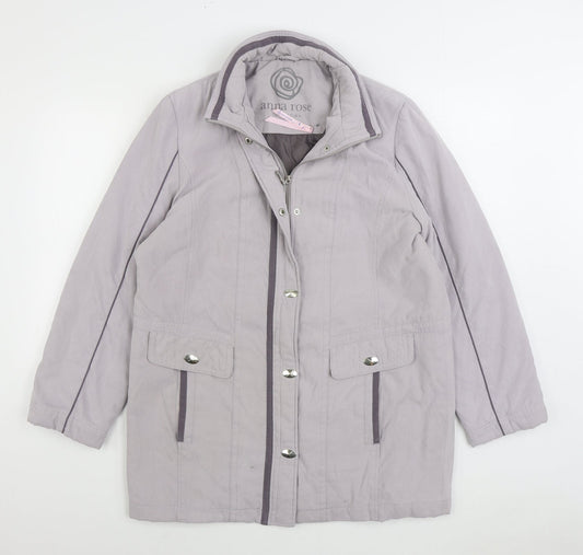 Anna rose Womens Grey Jacket Size M Zip