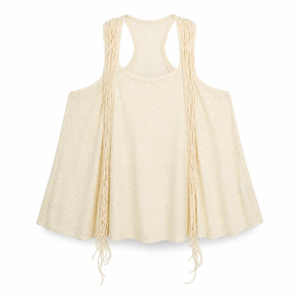 River Island Womens Beige Viscose Basic Tank Size 6 Scoop Neck
