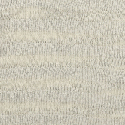 Topshop Womens Beige Boat Neck Polyester Pullover Jumper Size 8